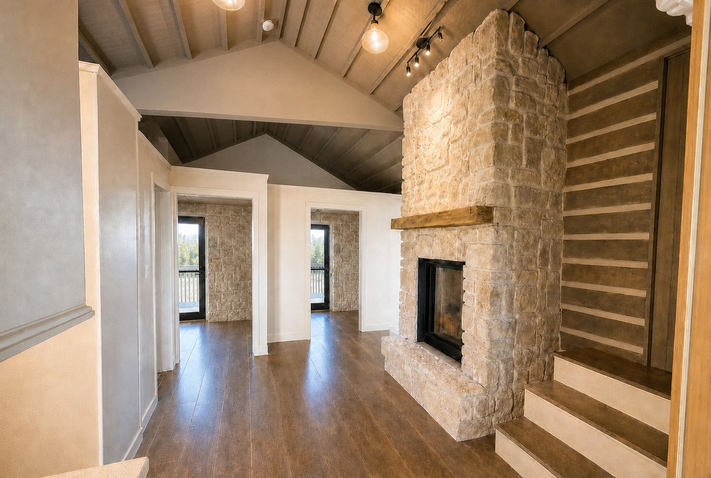 Hearth and hall, from Bedroom 3